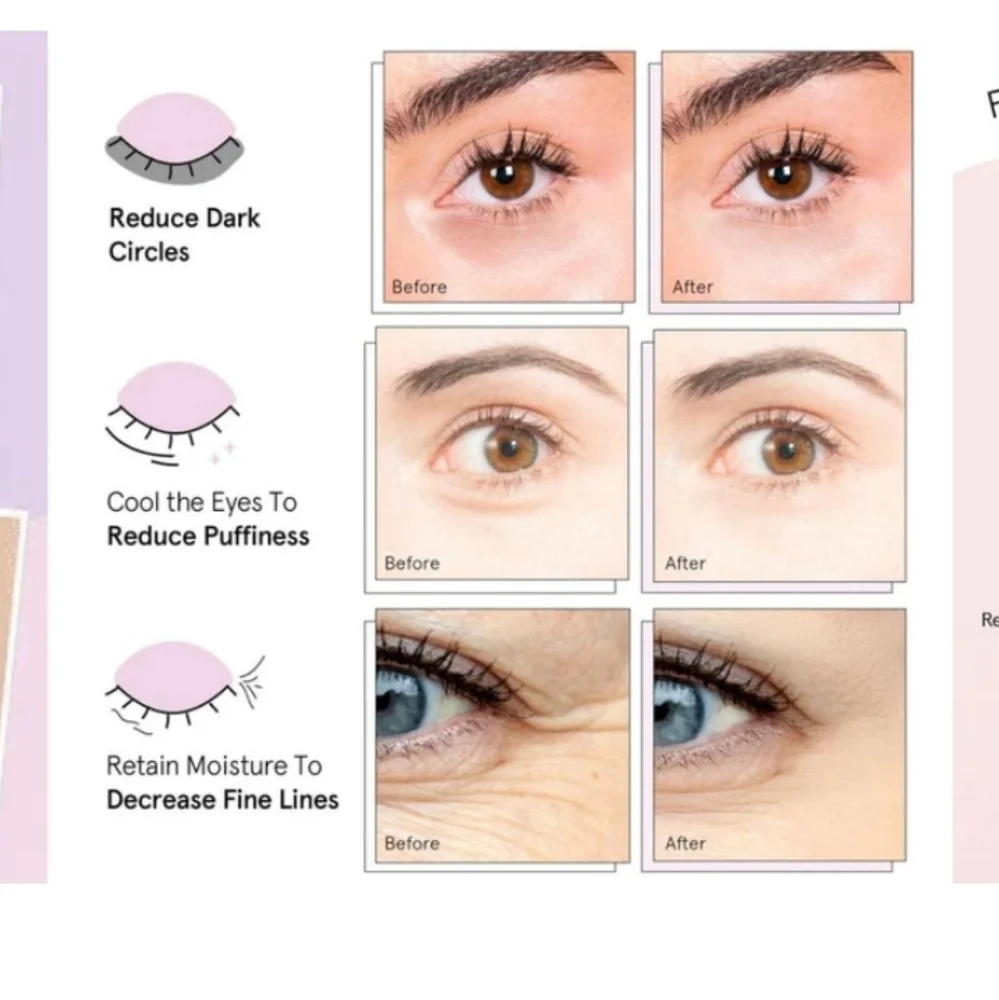 Eye Masks 1 Pair Eye Mask Womens Unisex Gift Pink Grace & STELLA MOISTURIZING